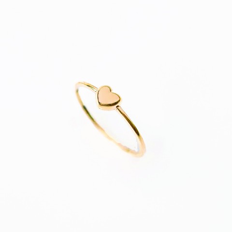9K GOLD - LADY HEART RING